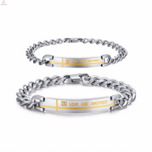 stainless steel bracelets jewelry write name for women